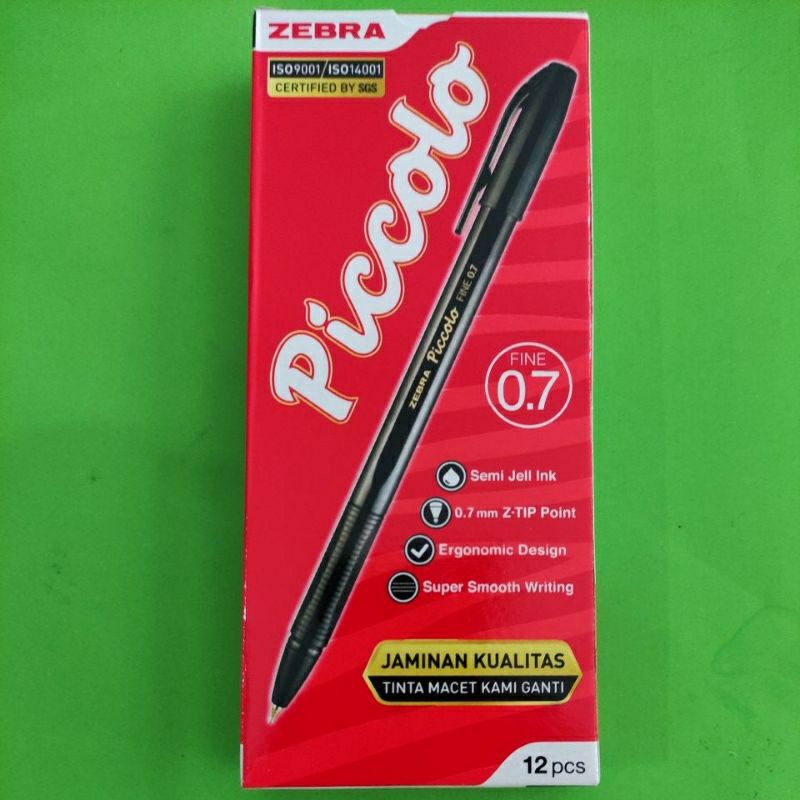 

Bolpoint Pulpen Piccolo Black Per pak Isi 12 pcs