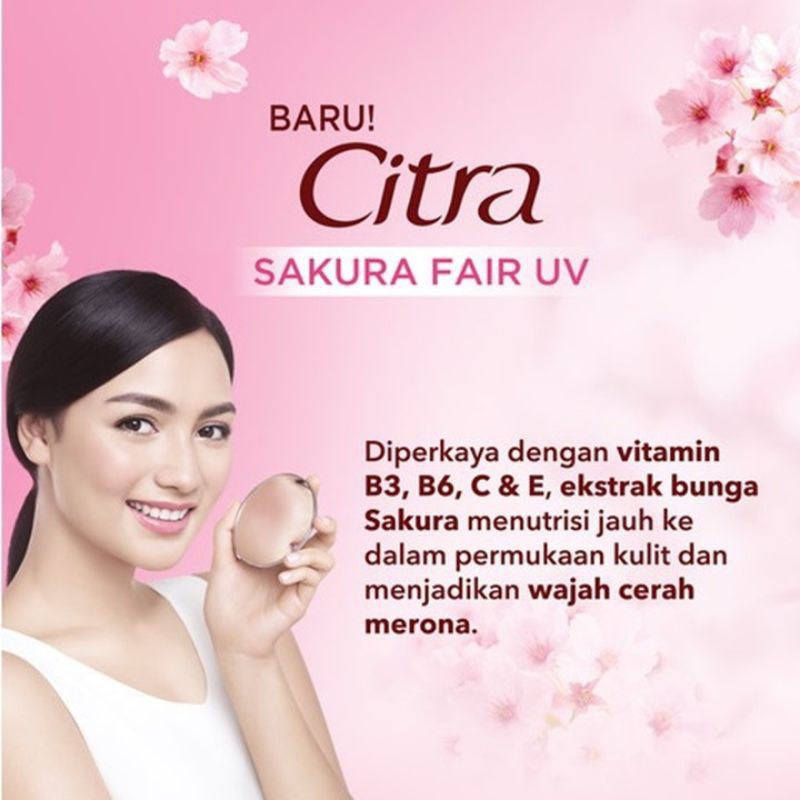 Citra Powder Cream Moisturizer Krim Wajah Sakura Glow UV 40 gr