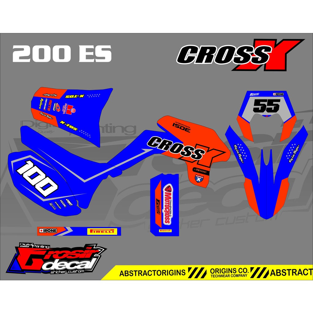 Viar Cross X 200 ES Motor Trail Off Road 198.8cc CVT Merah