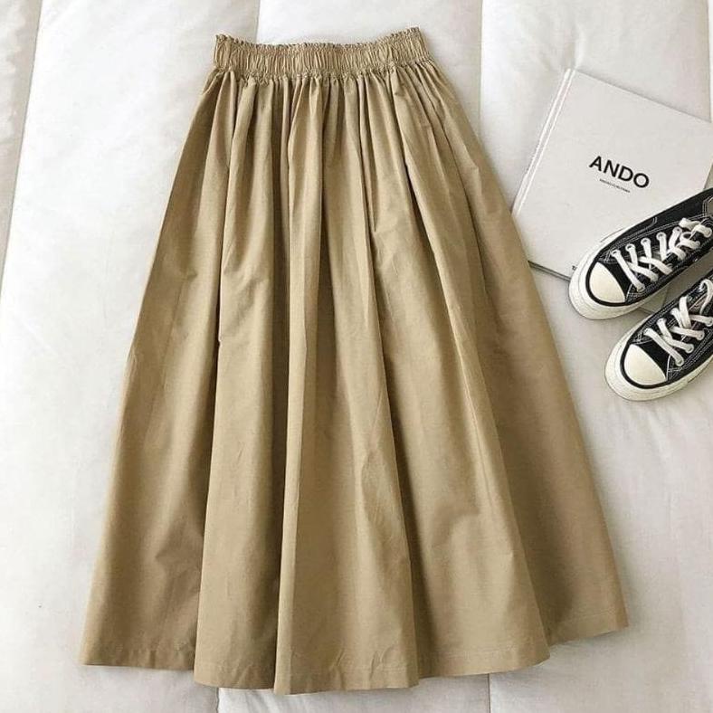 Jacklyn Skirt - Rok Linen / Linen Skirt / Rok Murah / Rok Wanita / Rok Kekinian / Skirt Murah