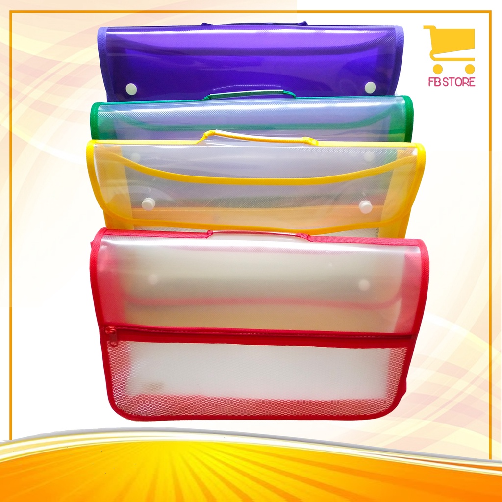 

Map Jala Jinjing Kancing Folio School Bag Per Lusin 1 Warna