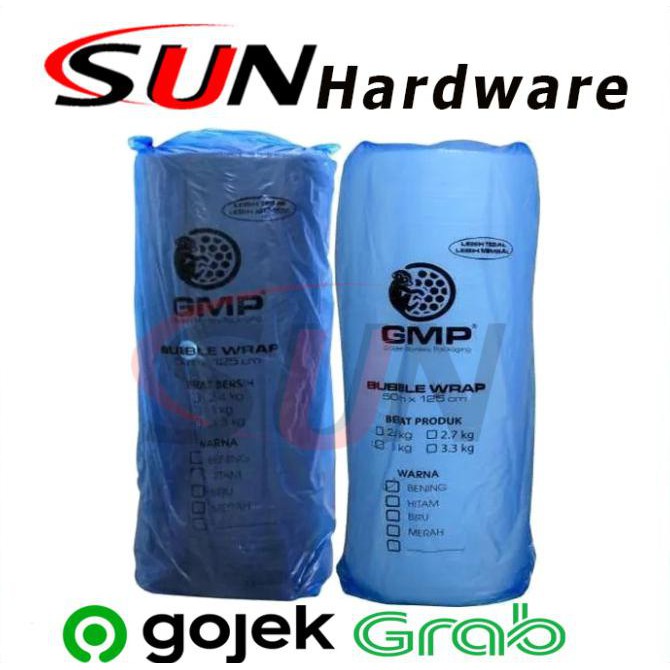 

Bubble Wrap Plastik Gelembung Hitam Putih Transparan 50 M X 125 Cm Rol - Putih The.Sassy