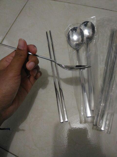 [real Pict] Sujeo Sendok Sumpit Korea Stainless
