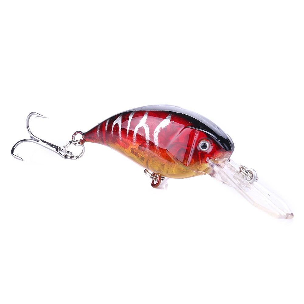 HENGJIA 4pcs 5.5cm/4.6g Umpan Crankbait Minnow Pancing Lifelike Ikan Fishing Lure Topwater Bass Bait