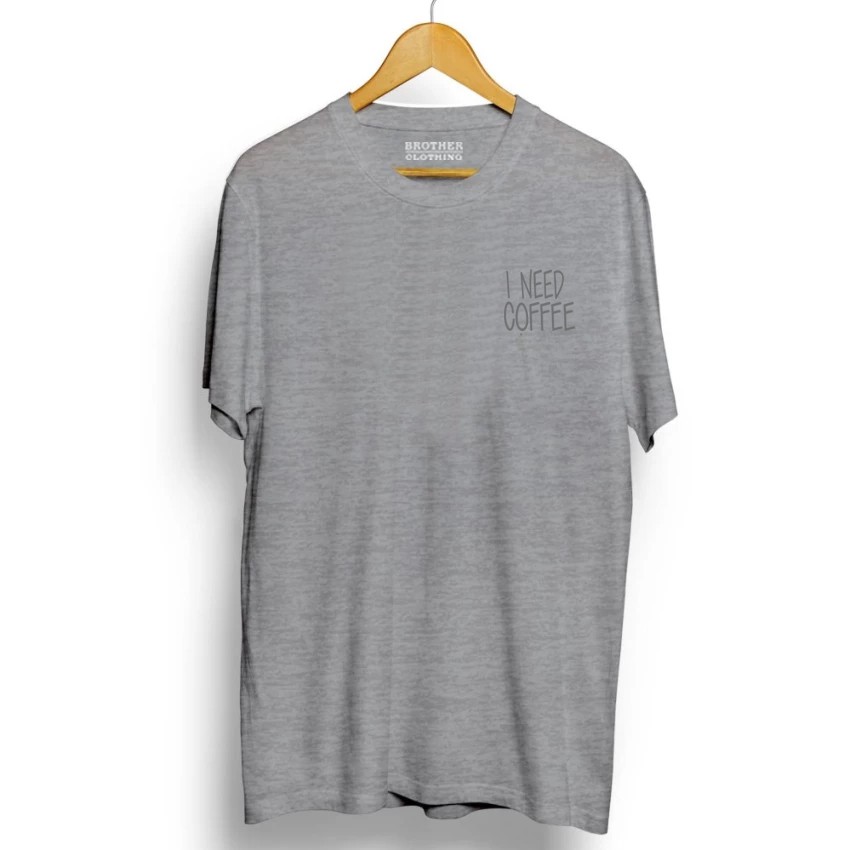 Kaos Distro I Need Coffee Little Abu Abu - Abu Misty Premium