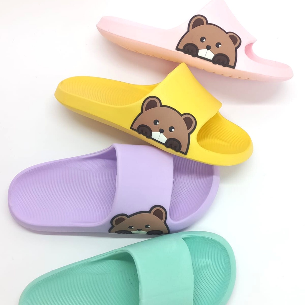 Sandal Selop Anak Karakter Bear 969B Panda