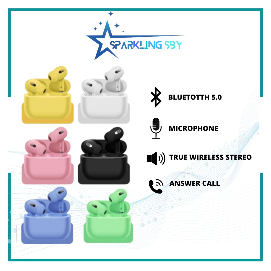 Headset Bluetooth Inpods Macaron TWS i13