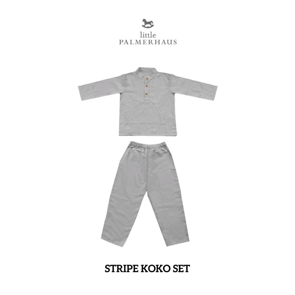 RAYA COLLECTION LITTLE PALMERHAUS STRIPE KOKO SET RAYA COLLECTION / BAJU KOKO ANAK