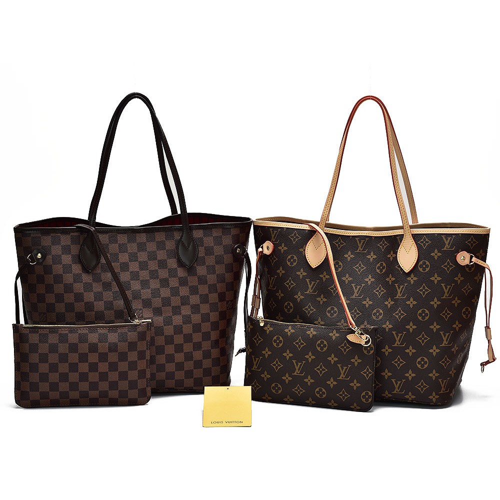 SUPPLIER TAS BRANDED Tas LV Neverfull MM Pouch Canvas Semi Premium 40995
