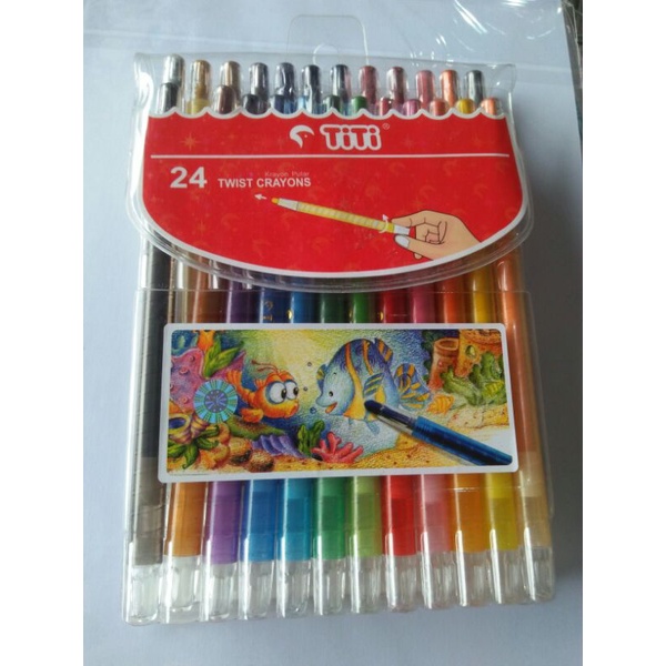 

crayon putar panjang....isi 24 & 12 warna by titi