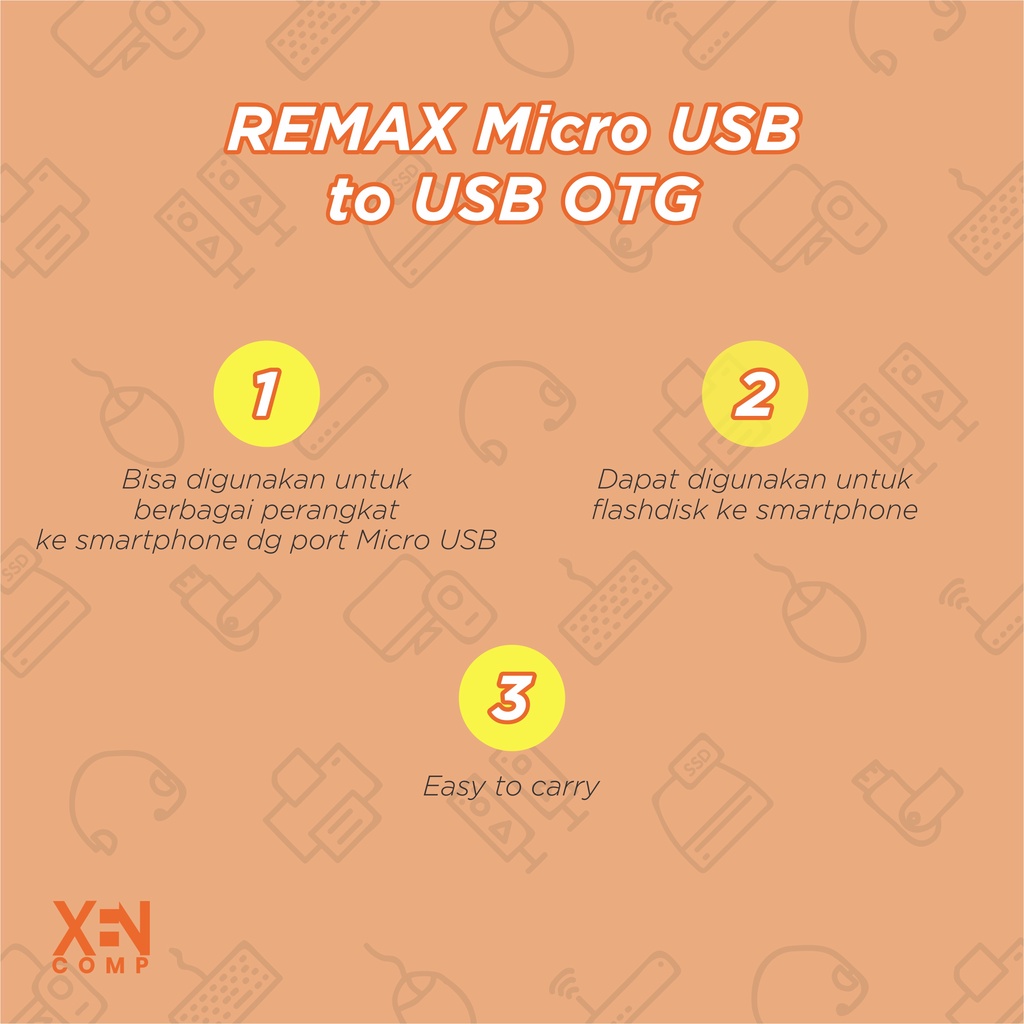 REMAX RA-OTG USB To Micro USB OTG Adapter Converter For Smartphone Android