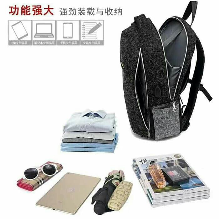 Tas Ransel Backpack Pria Laptop Original COOLBELL CB-7008 USB PORT