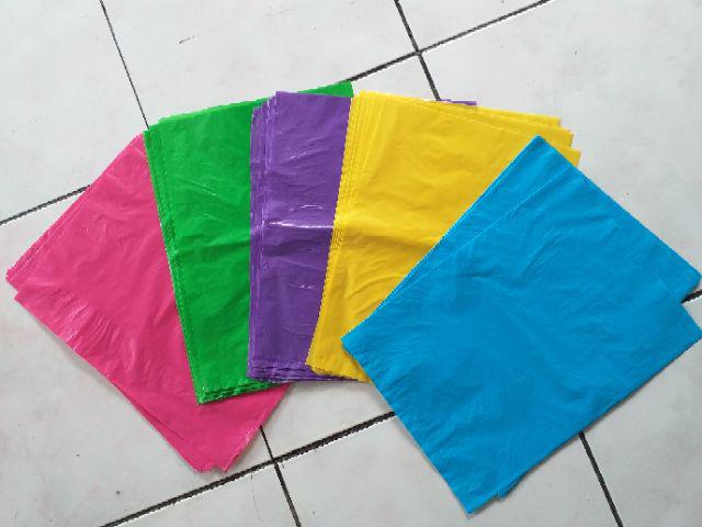 Kantong Plastik Kresek Polos Khusus Packing Olshop Online Shop Tanpa Plong/handle Bahan Glosy