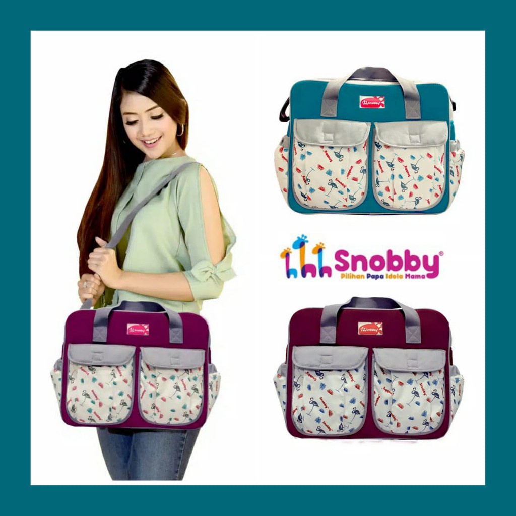 Snobby Tas Bayi Besar / Sedang / Kecil Flamingo Series-JB