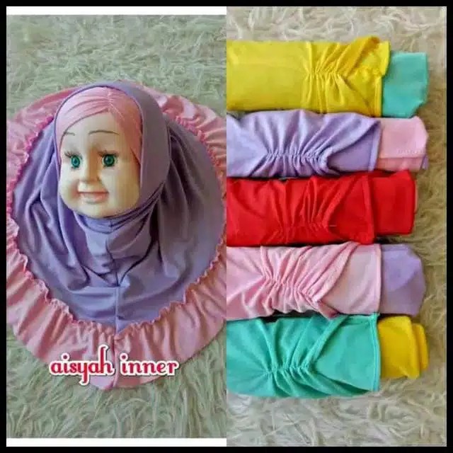 jilbab / anak / bayi / hijab /0-3 tahun Allsize/ INER KOMBINASI