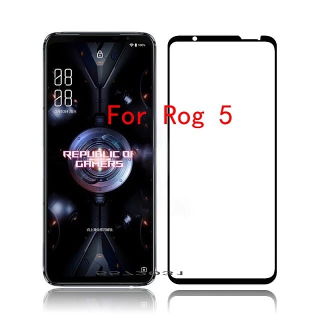 Asus ROG Phone 6 / ROG 6 PRO / ROG 5S PRO / ROG 5 / ROG 3 / ROG 2 Tempered Glass Full Cover Full Lem