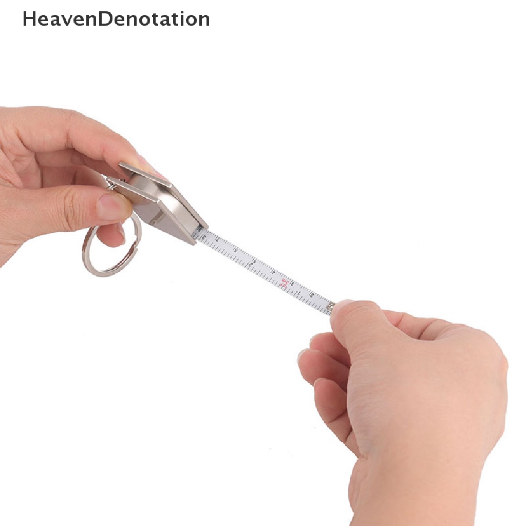 [HeavenDenotation] 1pc Mini practical tape measure keychain key chain ring keyring key fob holder