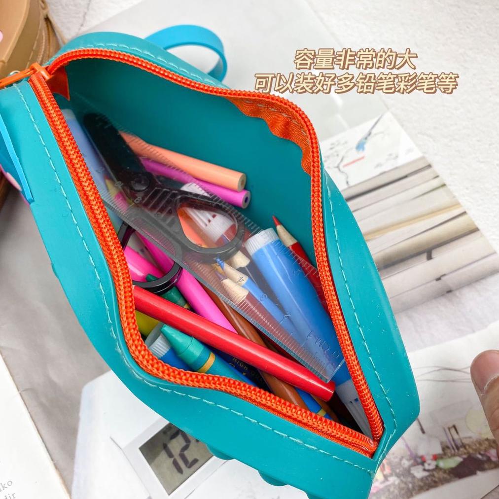 Tas Pop It Unicorn Muat Hp Doubel Pop It Tempat Pensil Pop It