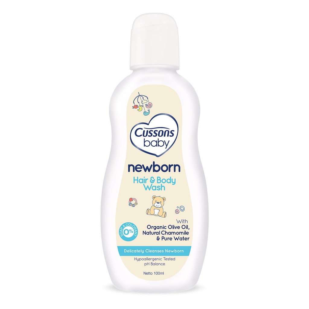 Cussons Baby Newborn Hair &amp; Body Wash 100ml