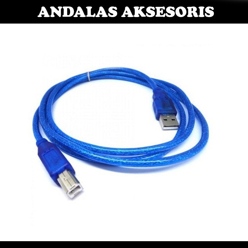 kabel usb printer 1,5meter biru