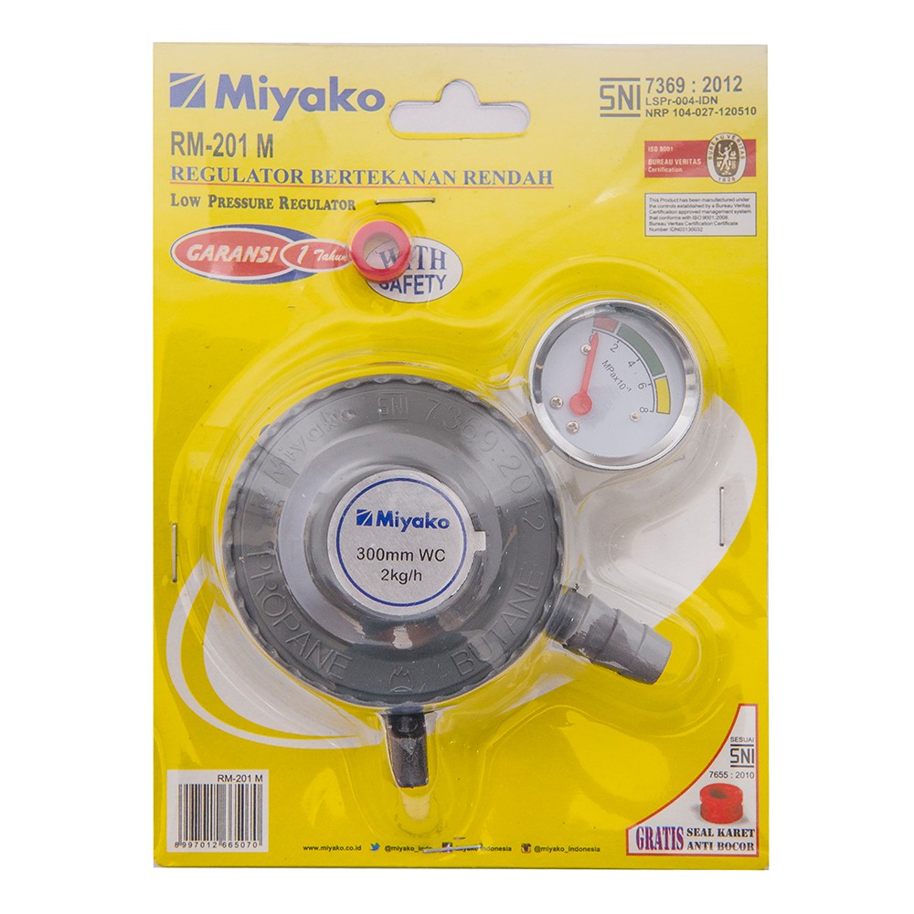 MIYAKO REGULATOR GAS RM-201M/ MIYAKO GAS REGULATOR METER RM-201 M RM201M