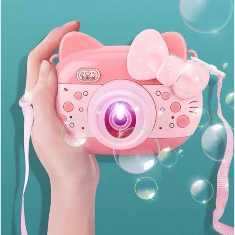 Bubble Camera Hello Kitty / Kamera Gelembung Hello Kitty / Gelembung Elektrik Murah