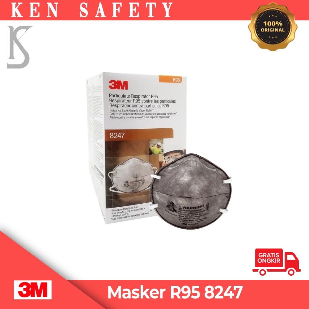 Masker 3M R95 8247 Carbon - Satuan
