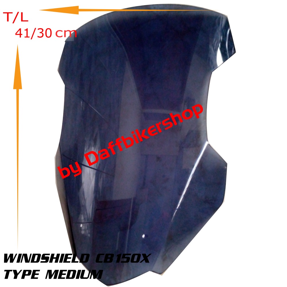 AKSESORIS VARIASI WINDSHIELD VISOR HONDA CB150X TYPE MEDIUM