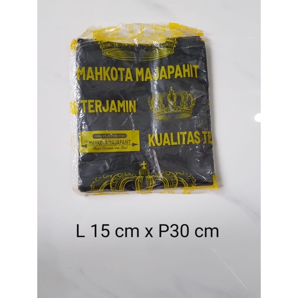 Kantong Kresek Tas Plastik Mahkota Majapahit Hitam / Putih