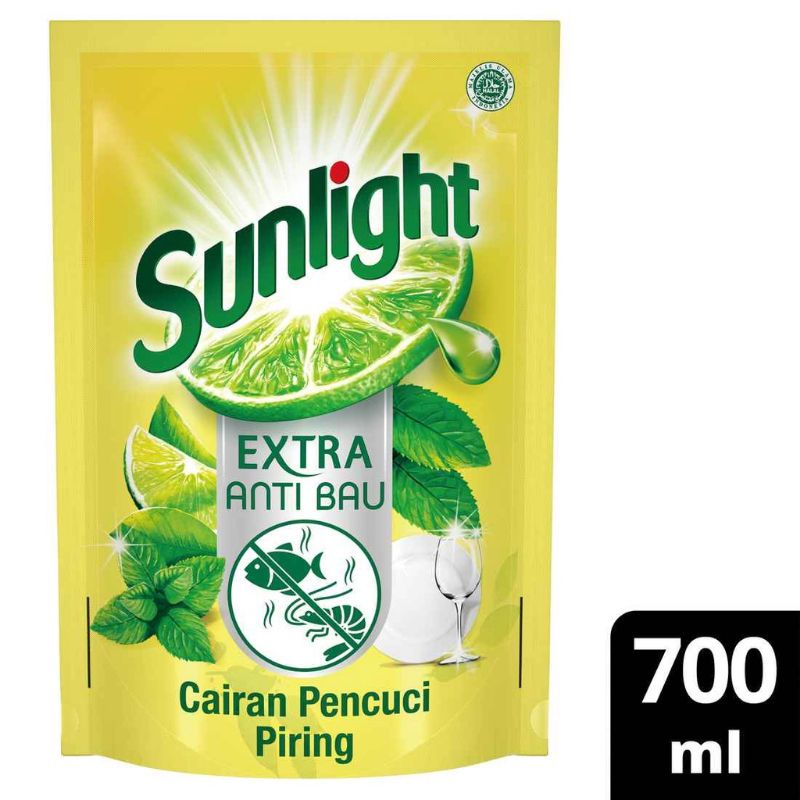 Sunlight Sabun Cuci Piring 700 ml - Jeruk Nipis &amp; Daun Mint