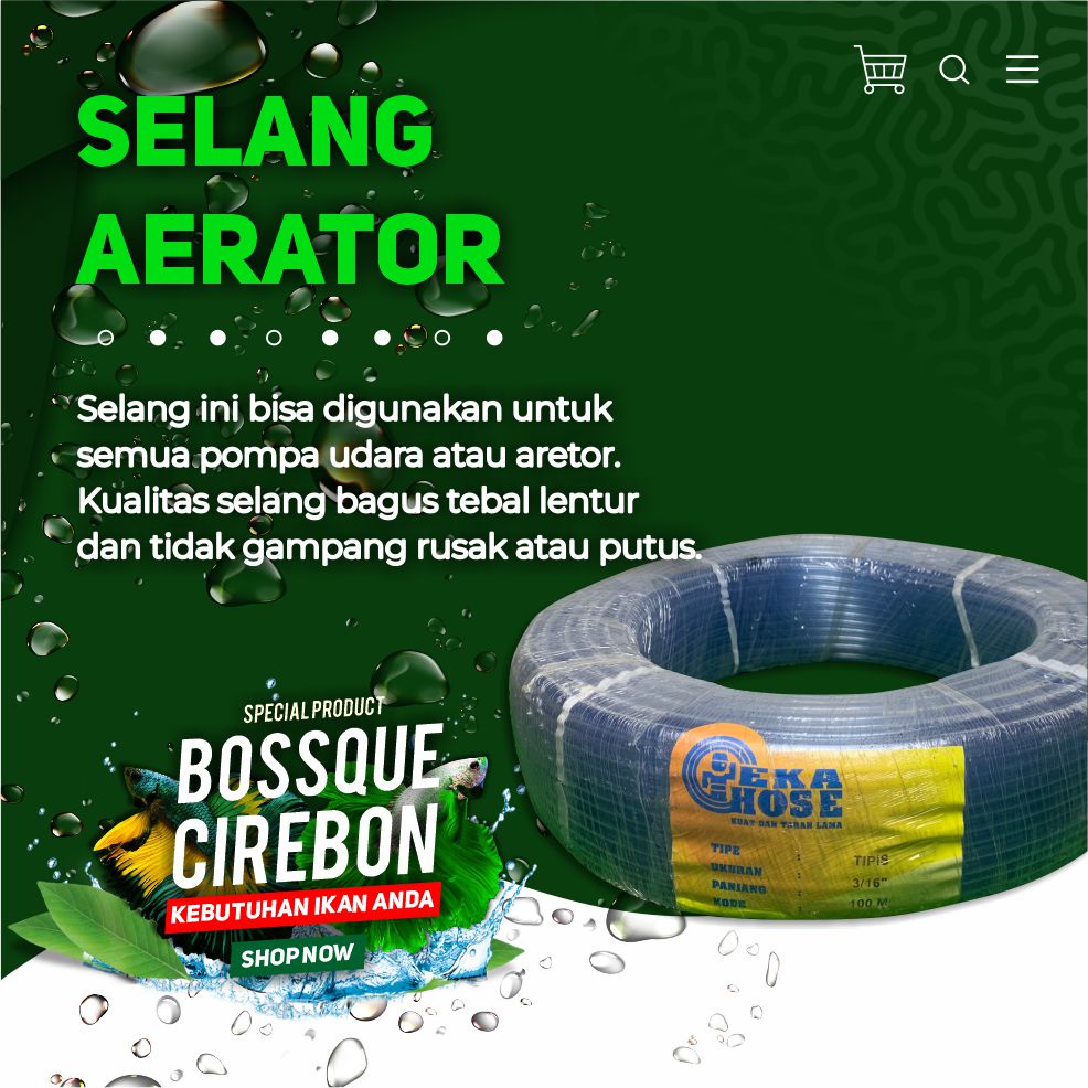 Selang Aerator Airator Kultur Artemia Hidroponik Siphon 3/16&quot; Per Meter