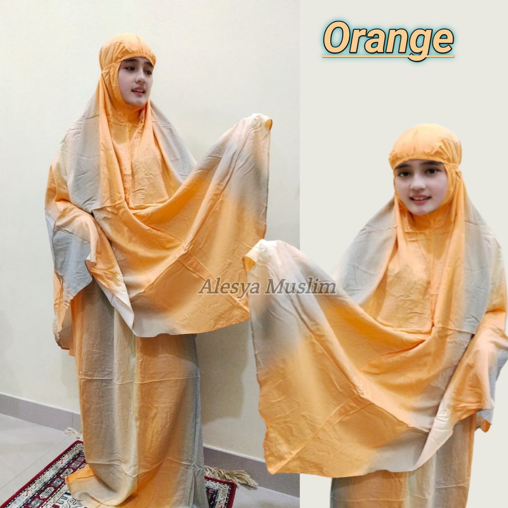 Mukena Bali Pelangi Dewasa Alesya/Bahan Rayon/Harga Grosir