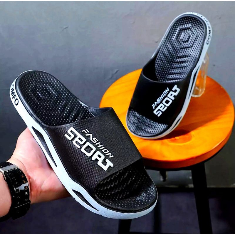 Sandal Slop Karet Pria Sandal Cowok kekinian Sandal Pria Dewasa