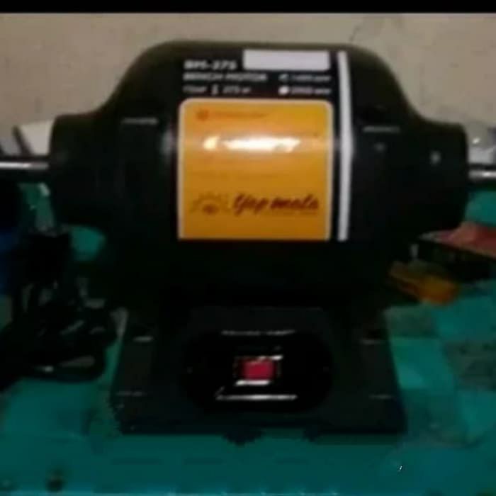 Mesin Gerinda Duduk Tjap Mata Electric type BM 375 rpm 1400