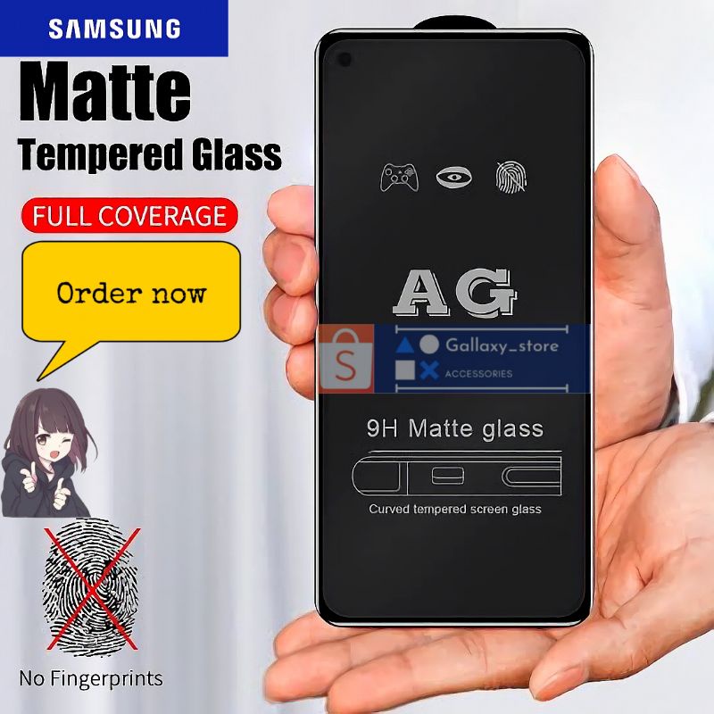 TG TEMPERED GLASS FULL LAYAR 9H AG MATTE SAMSUNG A01 A01 A02 A02S A03S A10 A10S A20 A30 A50 A70 A80  A20S A30S A50S A12 A21 A21S A22 4G A22 5G A31 A32 4G A32 5G A51 A52 A52 5G A71 M22 M32 M52 M62 J2  a03 a33 a53 a73 a04e f04 a14 5G a34 a14 4G a54 a24 m14