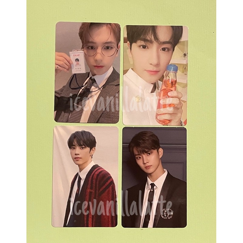 The Boyz Hyunjae MMTH (mmt2/halloween) photocard, Hyunjae bloom ver. (damaged), Sunwoo & Q tc