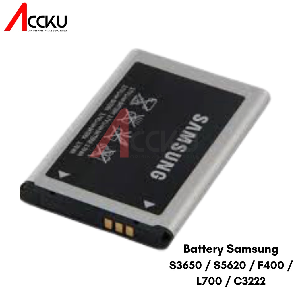 BATERAI BATTERY SAMSUNG F400 / S3650 / C3322 / B3410 ORIGINAL 99%