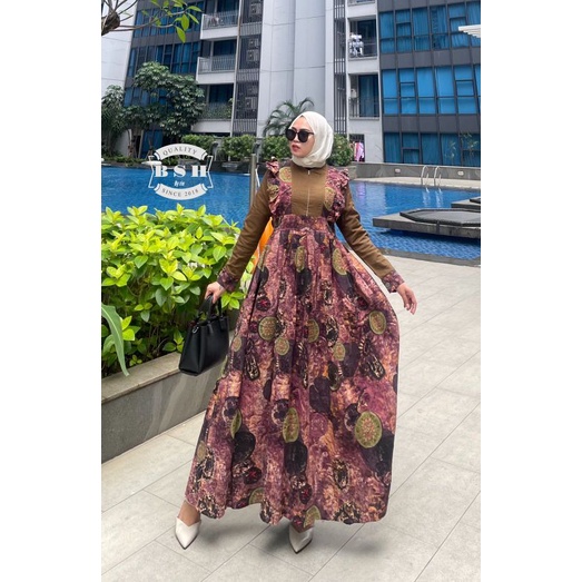 ziva dress by bsh - gamis termurah