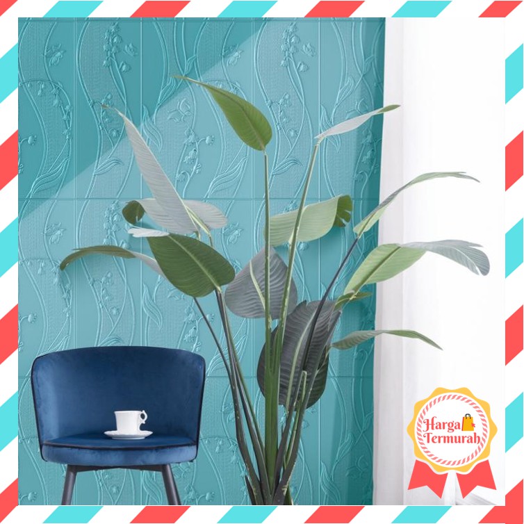 Harga Termurah - H862 Wallpaper 3D Foam / Wallpaper Dinding 3D / Sticker Dinding / Wall Sticker Foam