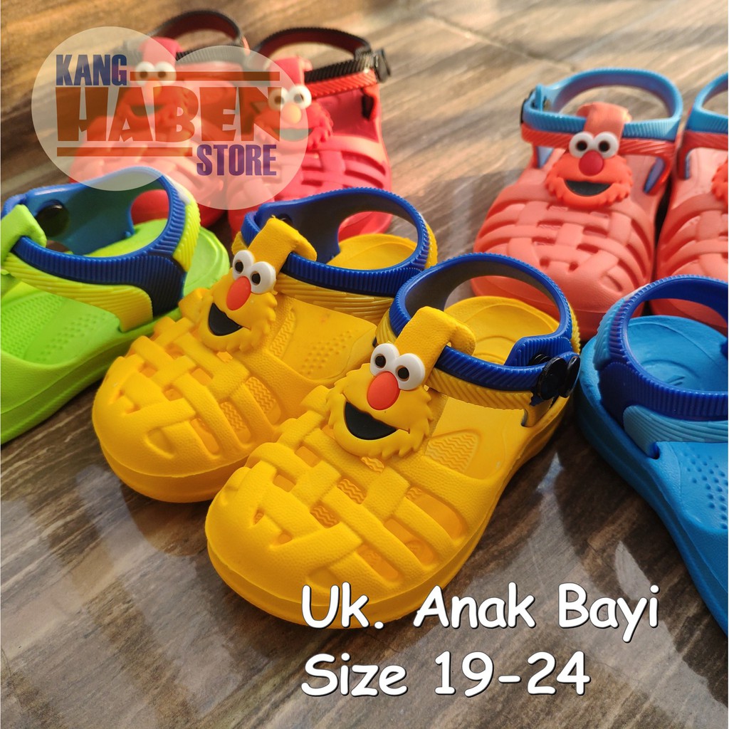 Sandal Lucu Anak Bayi Karakter ELMO Cocok untuk Laki laki dan Perempuan 257EL