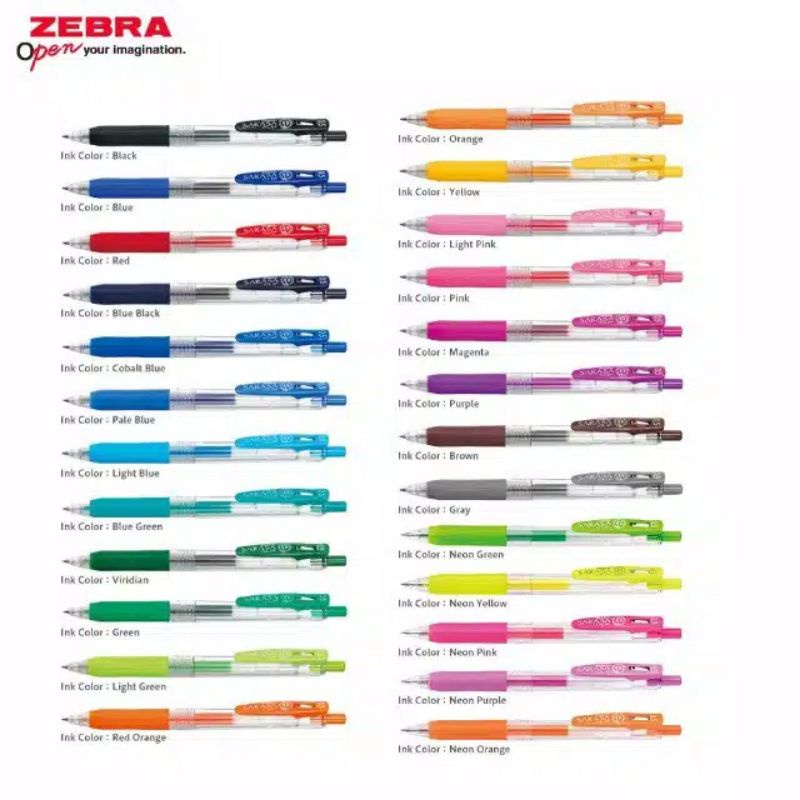 

Zebra Sarasa Clip 0,5 / Pulpen Gel Sarasa Clip Zebra 0,5