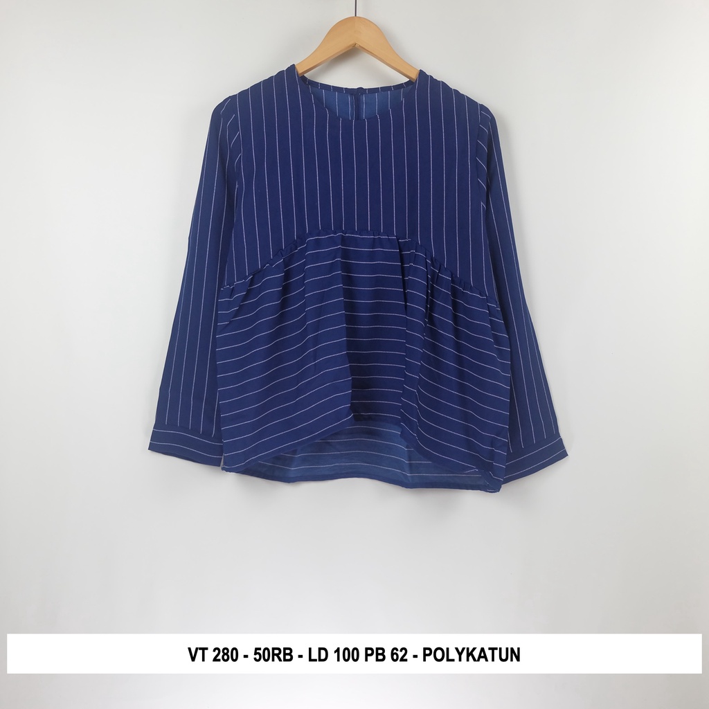 Thrift Blouse Vintage | Kode V4-VT 280