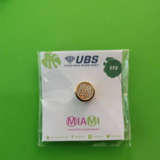 Charm MIAMI kadar 375 huruf M UBS