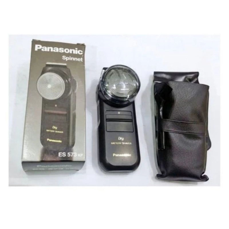 PANASONIC BATTERY SHAVER SPINNET ES 573 KP CUKUR DOUBLE BLADE TAJAM