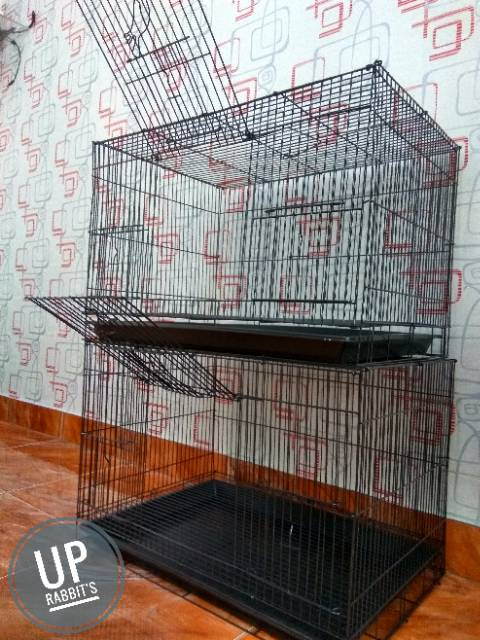 kandang kucing ukuran L 60x40 besi rapet-2