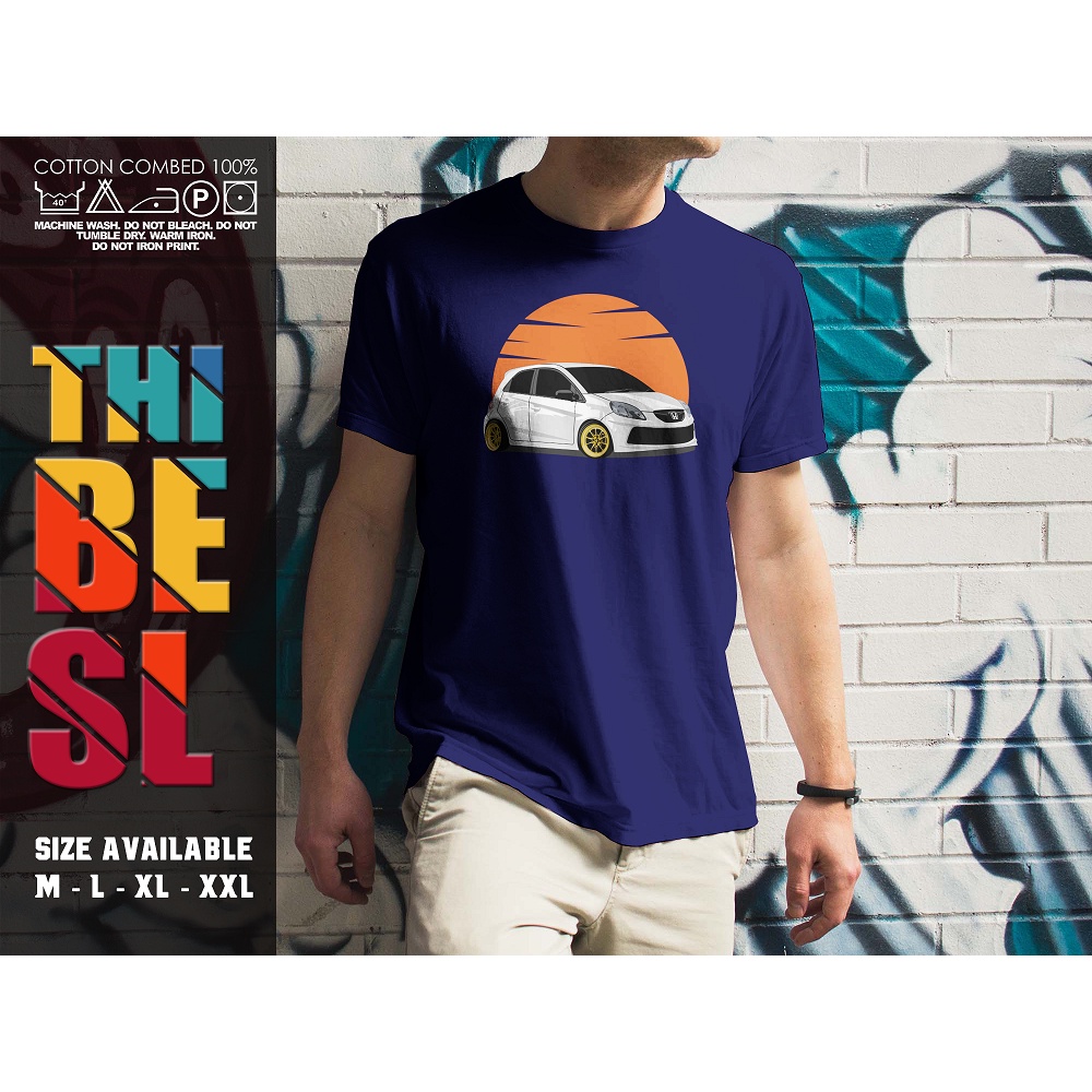 Kaos Baju Honda Brio motif Vector JDM Style sablon DTF kaos otomotif - DEMIGOD. ID