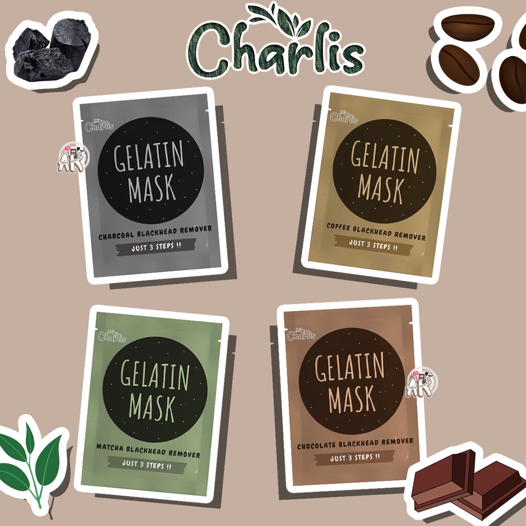 CHARLIS GELATIN MASKER / MASKER PENGANGKAT KOMEDO