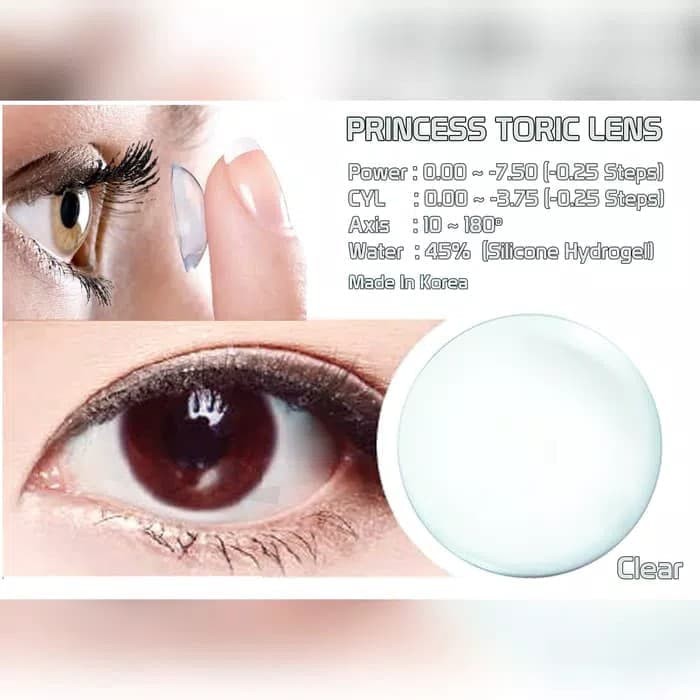 ORIGINAL Softlens Toric Silinder BENING CLEAR KOREA soflens softlenses