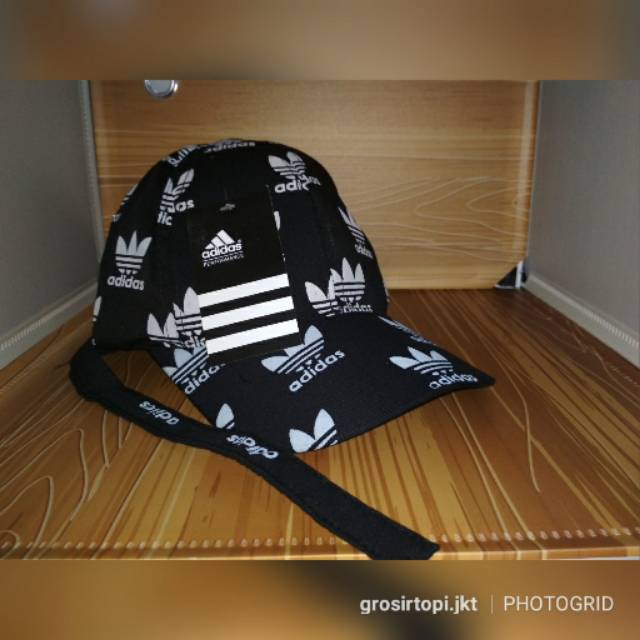 Topi Baseball Tumblr Cap Sablon (Topi Drill Tali Panjang Sablon)