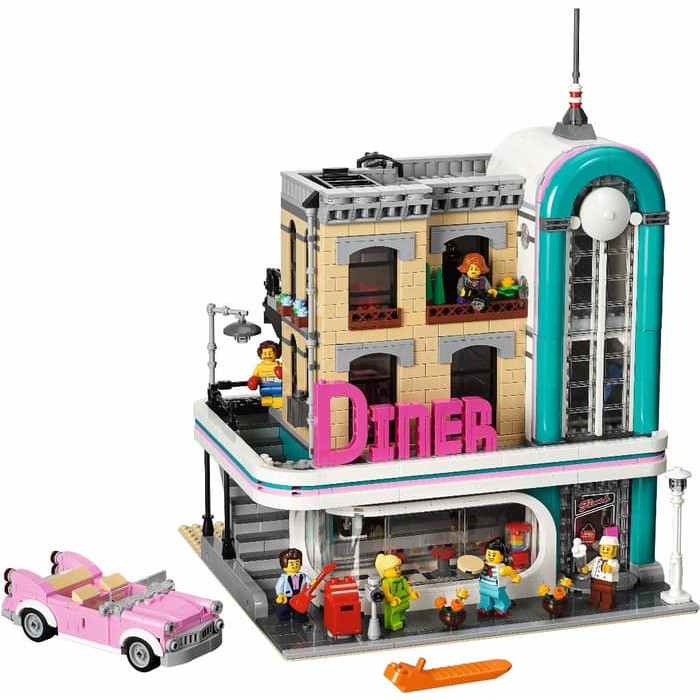 mkmn-691 Lego Creator 10260 Downtown Diner ( MISP / Sealed tanpa Dus )